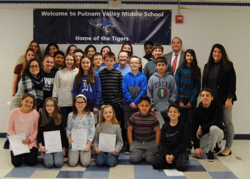 Congratulations to our December honorees for Student of the Month. Students whose work has been consistently excellent or whose work has shown significant improvement during the past month are recognized at this monthly events.