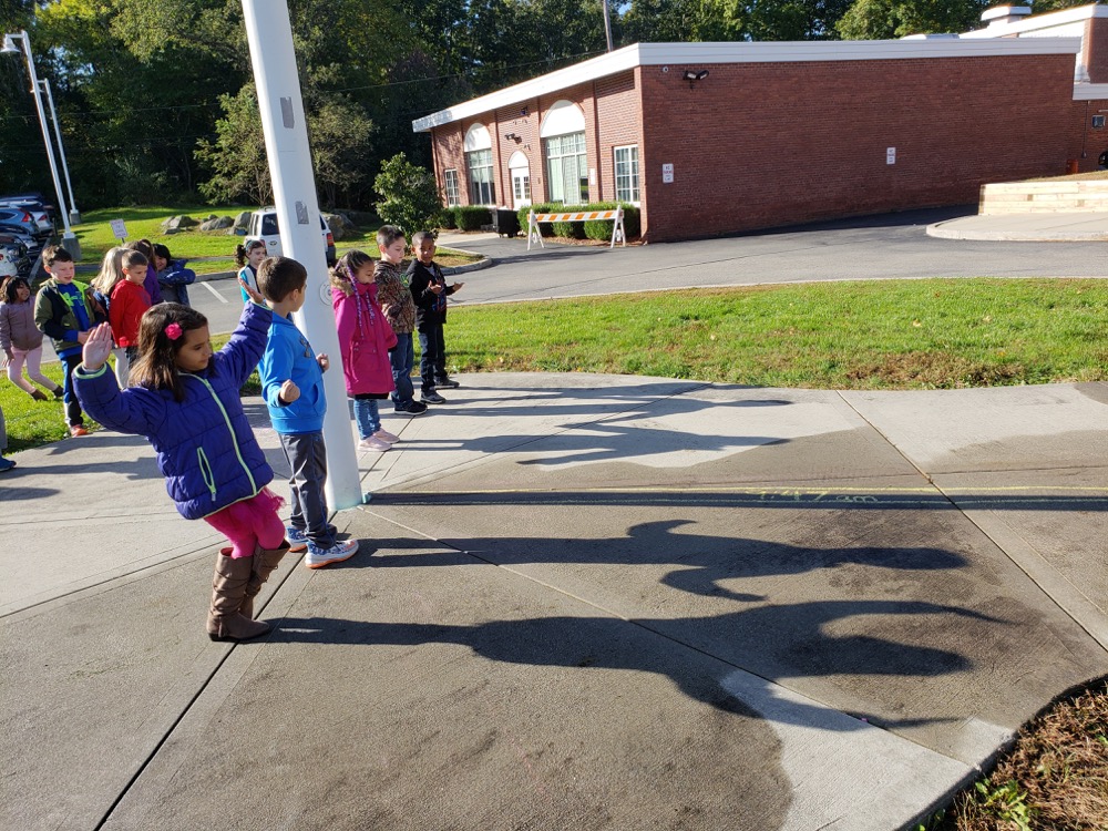 PVES first graders study the sun and shadows on a beautiful fall day.