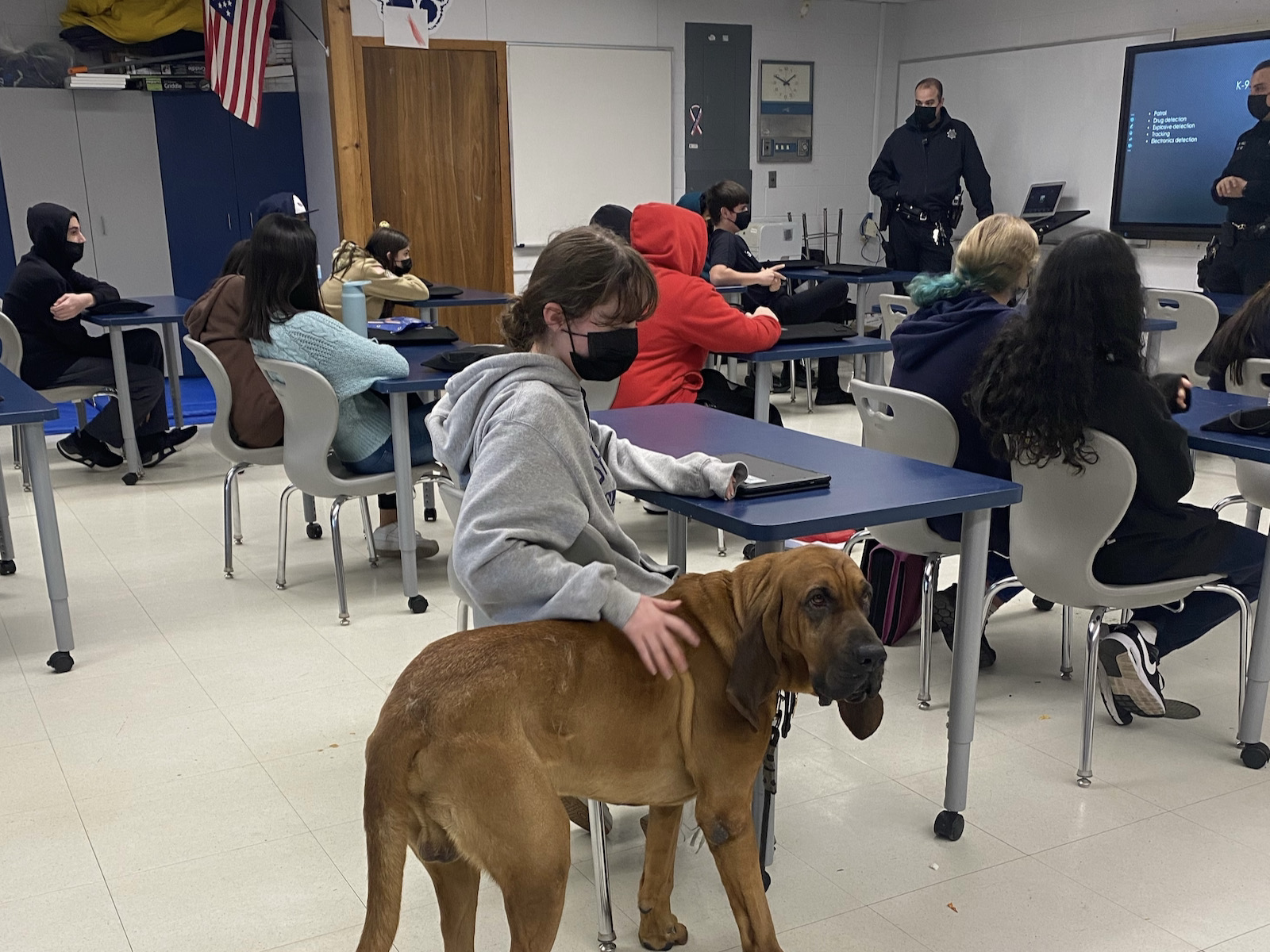 Thank you to Deputy Meury and Deputy Hill, with his K-9 Flash, for their presentation about the Putnam County Sheriff’s K-9 unit