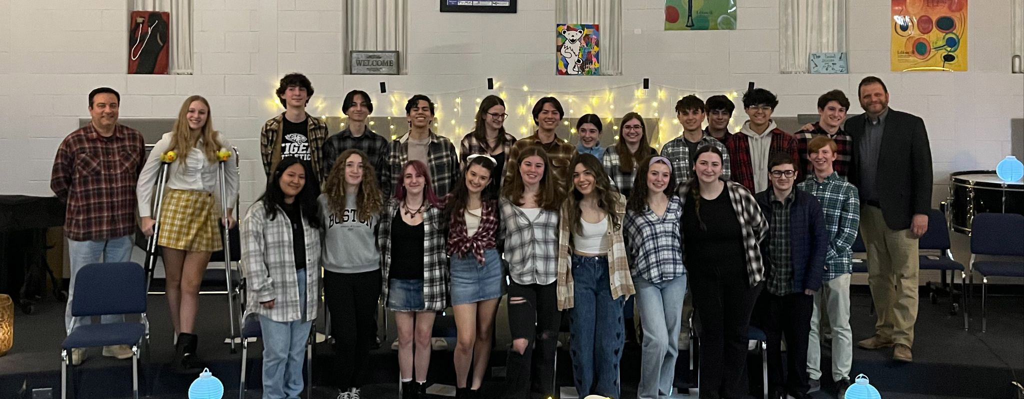 Congratulations to the newest members of Tri M! We were privileged to hear student performances and keynote speaker Harold Rosenbaum, who is a well-accomplished, renowned composer, musician, singer, and conductor.