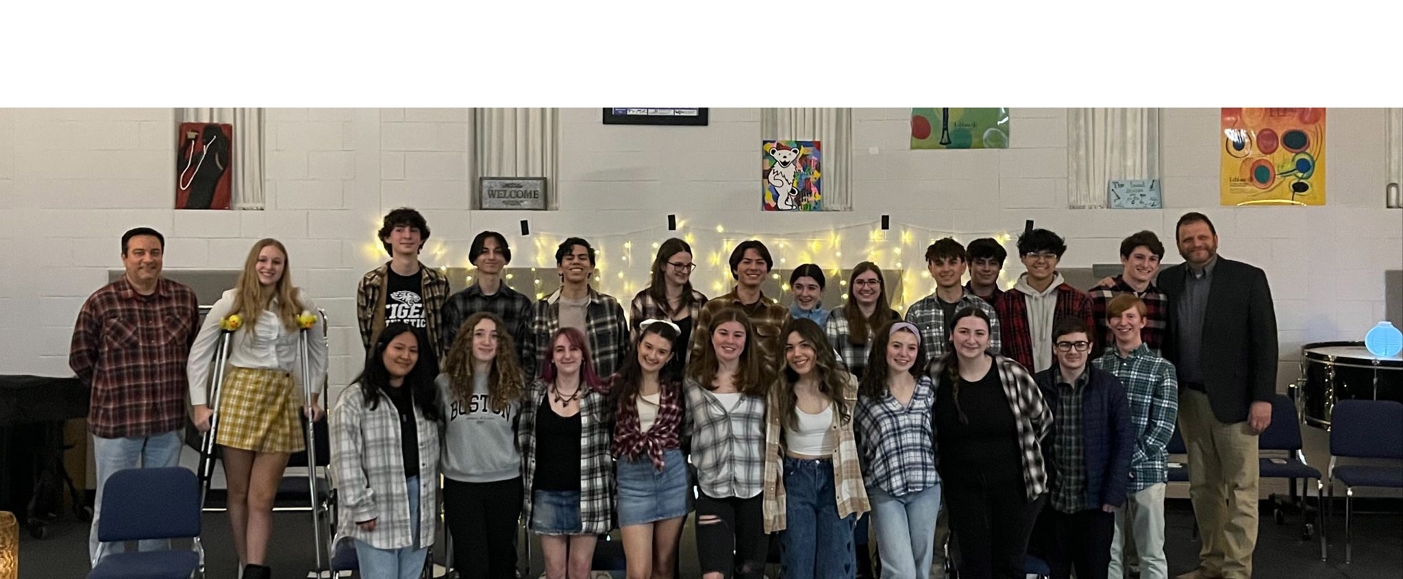 Congratulations to the newest members of Tri M! We were privileged to hear student performances and keynote speaker Harold Rosenbaum, who is a well-accomplished, renowned composer, musician, singer, and conductor.